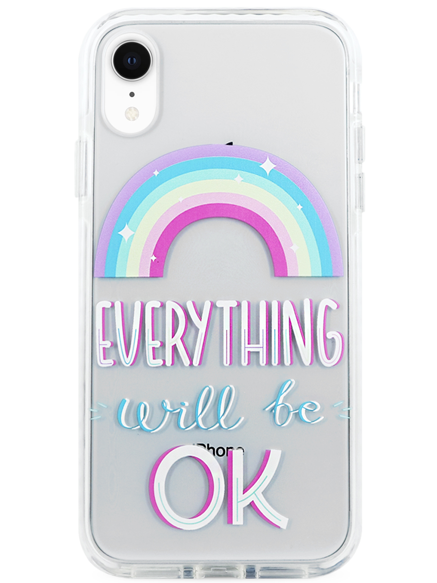 Чехол для iPhone XR Сияющий пластик+силикон